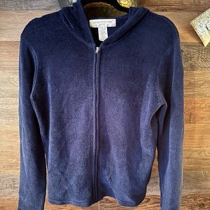 Jones New York Sports knit zip up hoodie